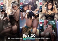游戏动漫女性角色数字绘画PSD源文件第二十季