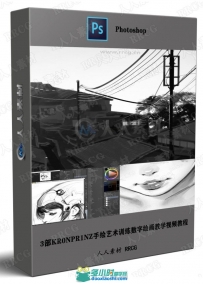 3部KR0NPR1NZ手绘艺术训练数字绘画教学视频教程