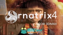 Max插件-神级动力学毛发插件Ornatrix v4.4.0.7495 for 3ds Max 2011-2017免费下载