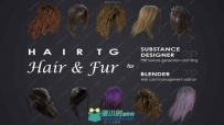 HairTG头发毛发Substance Designer插件