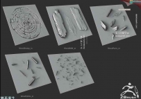 【zbrush木头笔刷】zb官方论坛出品