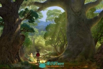 地形地貌概念山石树水天场景原画插画合集