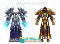 欧美暴雪十年手绘线稿CG角色设计素材原画插画合集