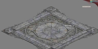 建筑_自闲山庄_地表花纹+阶梯（全石头版本）3D模型合集