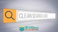 简洁创意搜索栏logo动画演绎AE模板