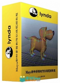 Maya动物骨骼制作训练视频教程 Lynda Rigging a Quadruped in Maya