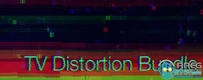 TV Distortion Bundle复古电视信号失真噪波噪点干扰雪花特效AE...