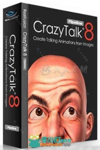 Reallusion CrazyTalk照片也疯狂软件V8.03.1620.1版+资料包 Reallusion CrazyTalk ...