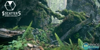 苔藓枯木生物群落Blender插件 Scatter组件