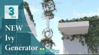 Gtools Ivy Generator植物常春藤生长3dsmax插件V0.75版