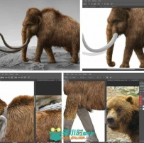 PS灭绝远古生物特效合成视频教程 Digital-Tutors Resurrecting Extinct Creatures ...