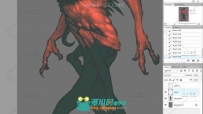 在 Photoshop 中的高级生物绘画技法视频教程