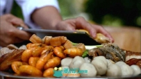 饭馆美食各种特写视频素材