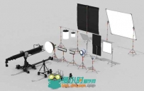 C4D电影摄影棚道具插件预设 Cinematographydb CineDesigner V1.0 + SetDesigner R1...