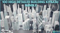 100组真实世界高楼大厦建筑3D模型合集