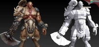 收集的高清手绘3D角色模型作品参考52张