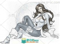 日韩精美游戏美女原画小集合