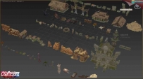 【镇魔曲3D场景】仙侠MAX系列合集 附带特效UI贴图