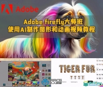 Adobe firefly大师班：使用AI制作图形和动画视频教程