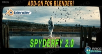 Spyderfy Boid Systems Add-On鸟群虫群快速添加Blender插件