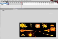 带动画的FLASH火特效源文件素材