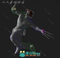 炫酷金刚狼的 连击动作动画