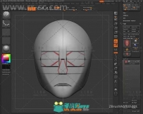 Zbrush人体面部解剖结构大师级训练视频教程 UARTSY ANATOMY OF THE FACE 45 / 532