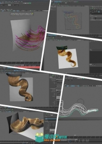 Maya曲线长发制作训练视频教程 Gumroad Xgen guide curve based grooming essentials