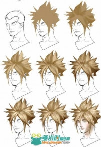 角色头发数字绘画技巧视频教程 Sakimichan Short Hair Tutorial