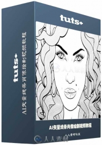 AI矢量线条肖像绘制视频教程 Tutsplus An Introduction to Vector Line Art