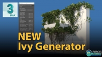Gtools Ivy Generator植物常春藤生长3dsmax插件V0.79版