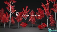 Tree Generator Setup树木树叶制作节点式Blender插件V02