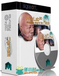 WaxLab3D雕刻造型Maya插件V1.0026版 Sigrasoft WaxLab3D v1.0026 For Maya 2013-20...