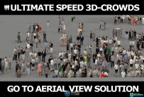 1000组逼真各类姿势造型场景预制人群3D模型合集