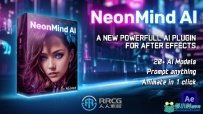 NeonMind AI Stable Diffusion人工智能视觉特效AE脚本