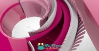 时尚炫酷标志剥离生长动画C4D工程文件