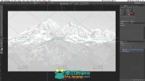 如何在Photoshop中设计史诗时髦山标志视频教程