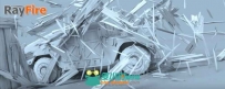RayFire破碎爆炸3dsmax插件V1.68版 RayFire 1.68 for 3ds Max 2014-2017 Win